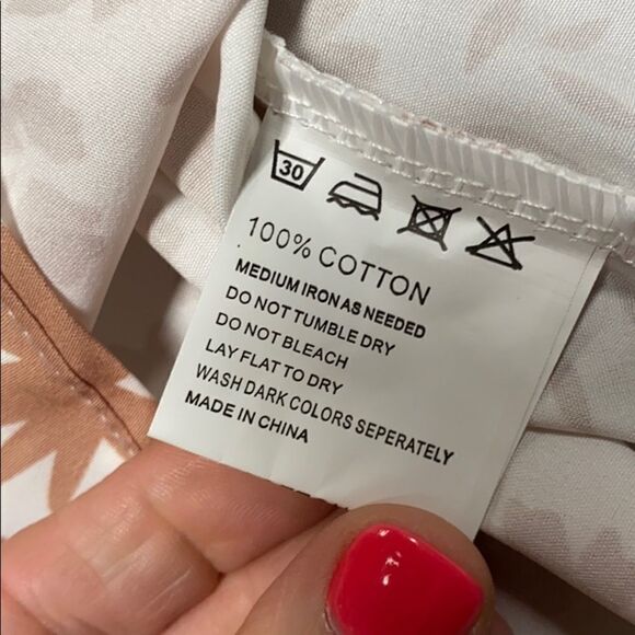 Boho Floral Fringe Tank Dress Taupe/white Size Small NWT - Picture 6 of 6